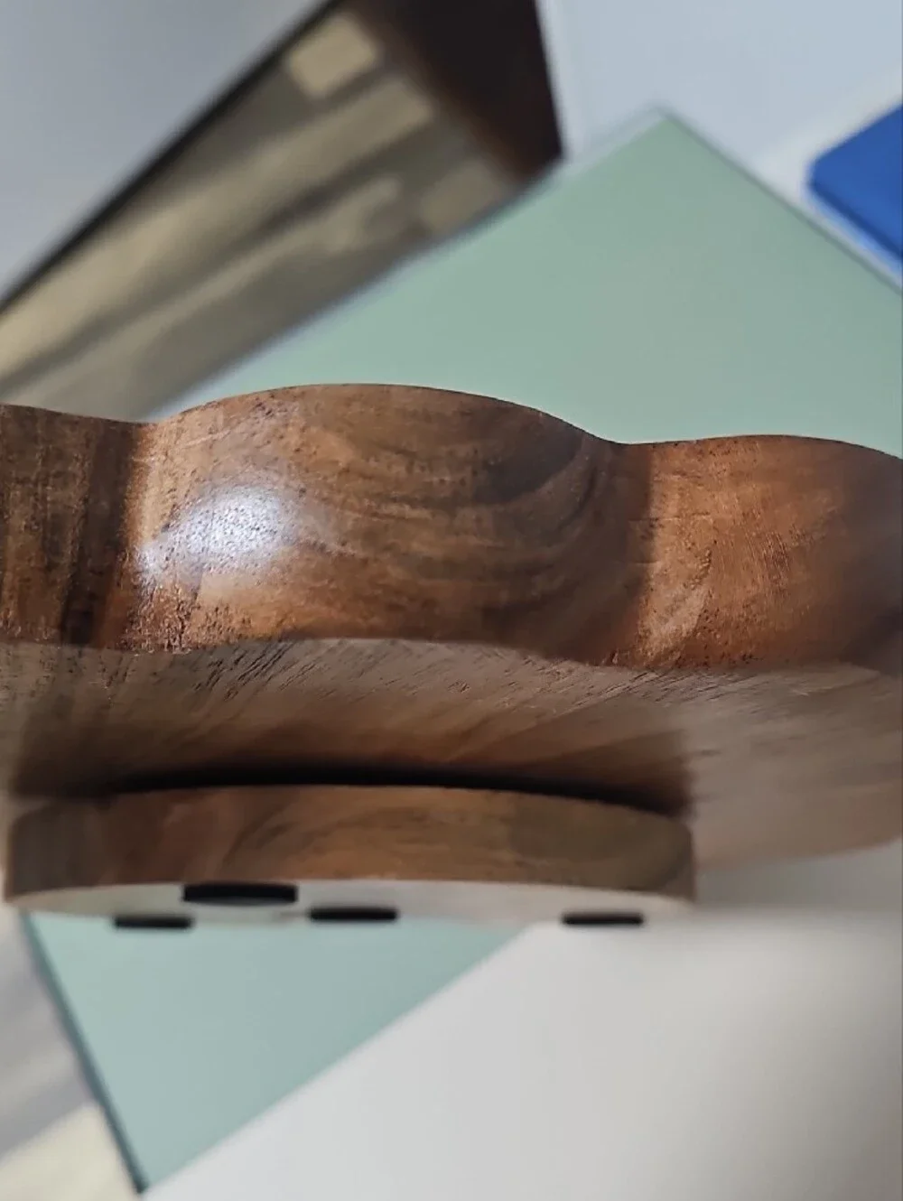 Lazy Susan Wood -Handcrafted Blue Ocean With Epoxy Resin